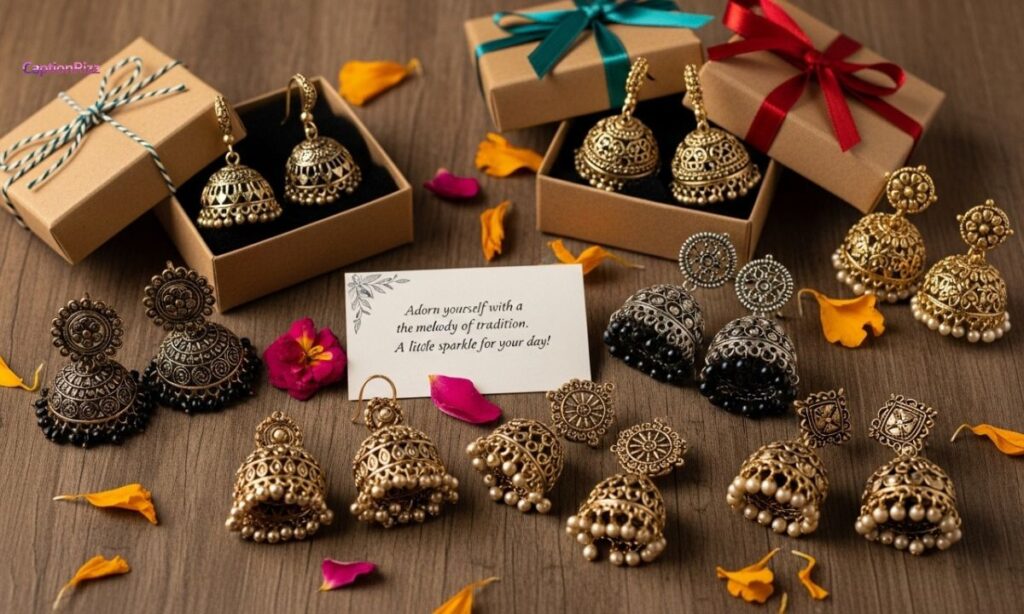 Jhumka Gift Captions for Instagram