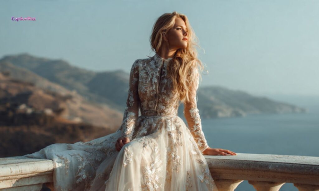 Engaging Captions for White Dress