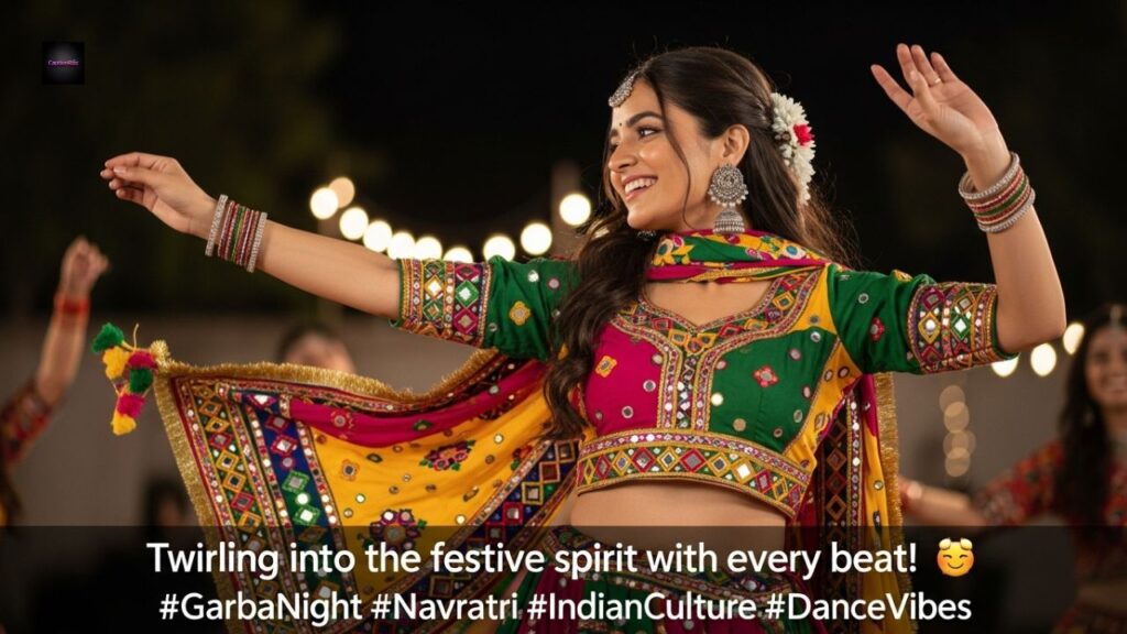 Garba Outfit Captions For Instagram