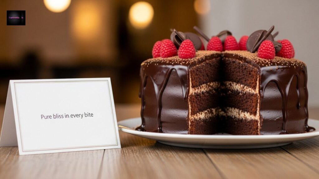 Chocolate Cake Captions for Instagram