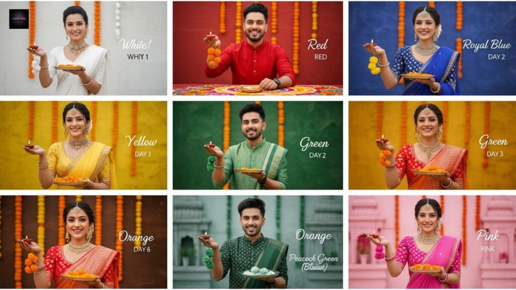 Navratri Colour Captions For Instagram