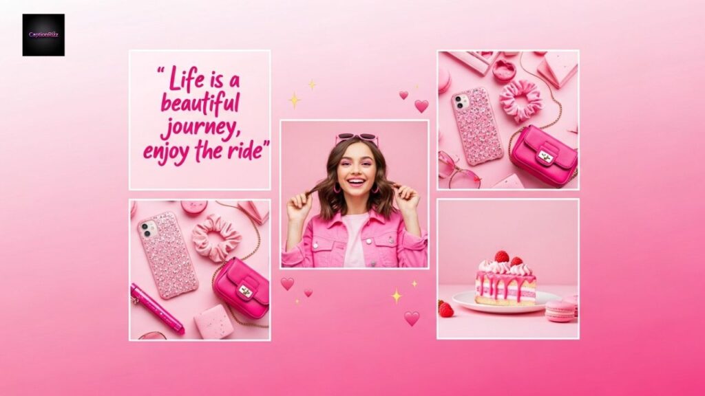 Blissfully Pink Captions for Instagram for Girls