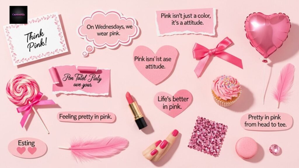 Short Pink Captions for Instagram
