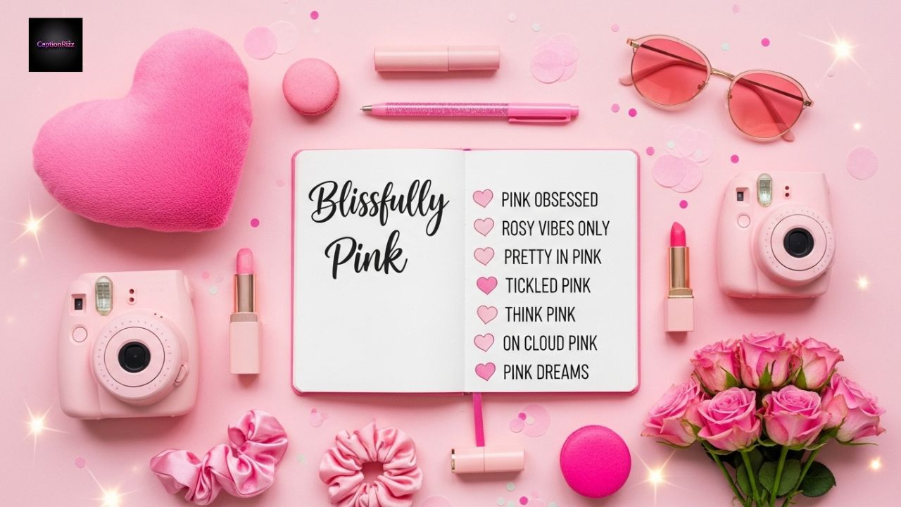 650+ Blissfully Pink Captions for Instagram Cute & Trendy Ideas