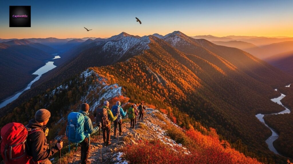 Scenery Captions for Mountains and Hiking