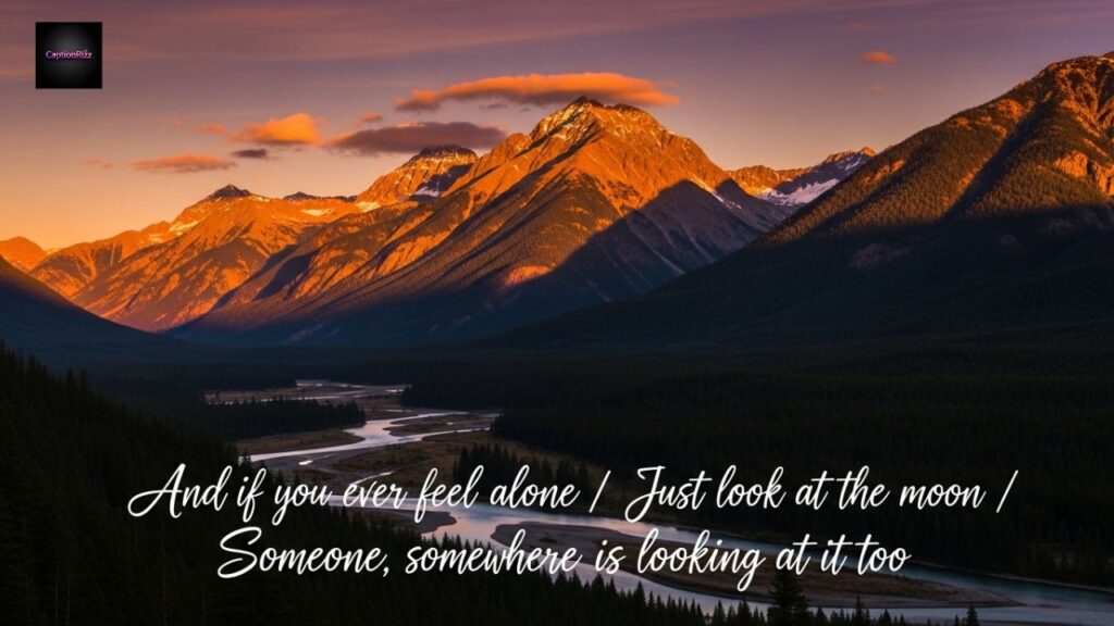 Scenery Captions with Lyrics