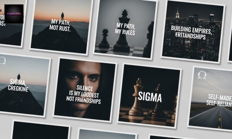 580+Top Sigma Captions for Instagram to Boost Your Attitude