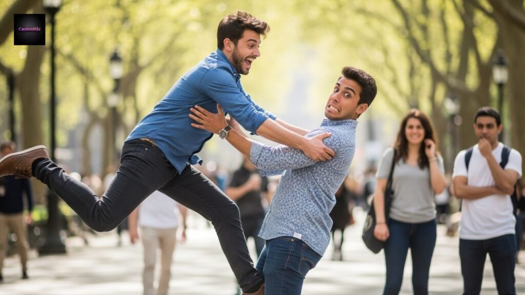 Meeting a Friend After a Long Time Caption Funny