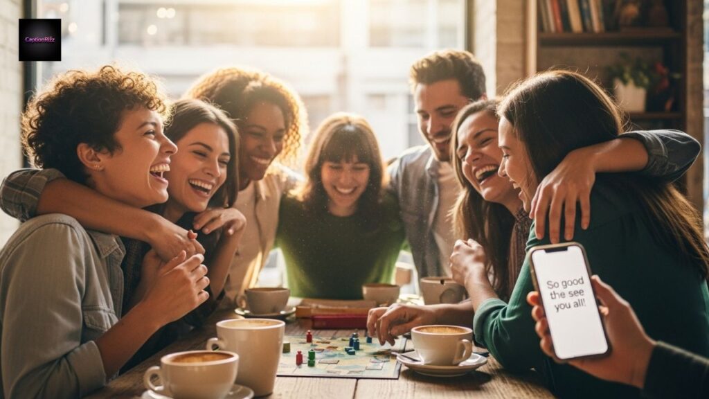 Meeting School Friends After Long Time Caption