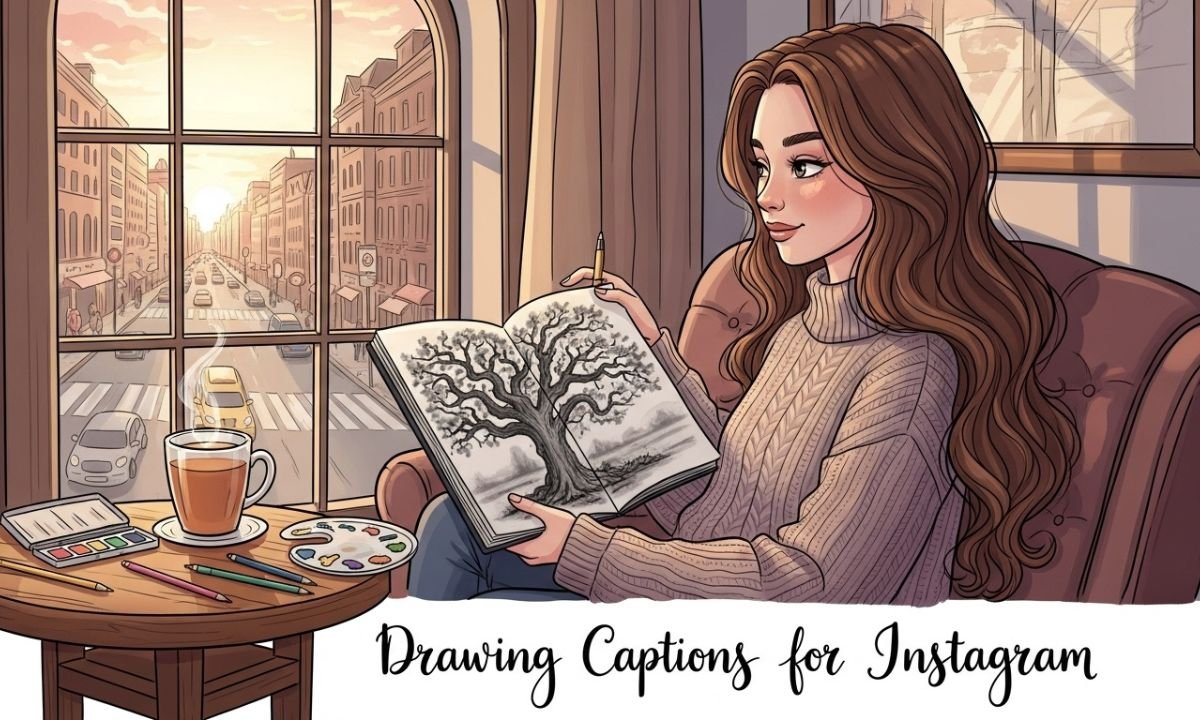 Drawing Captions for Instagram