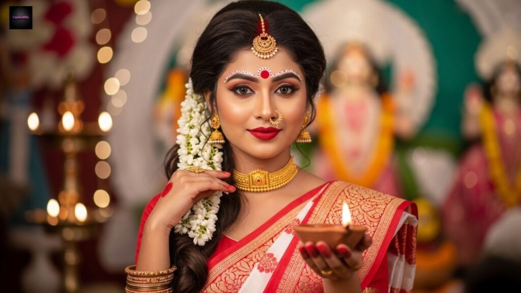Stylish Bengali Puja Captions for Fashion and Beauty