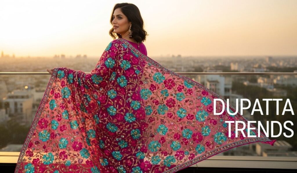 Fashionable Dupatta Style Captions