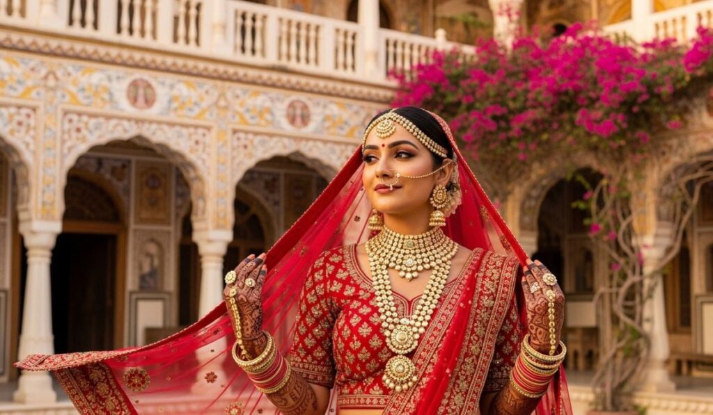 Rajasthani Bridal Captions