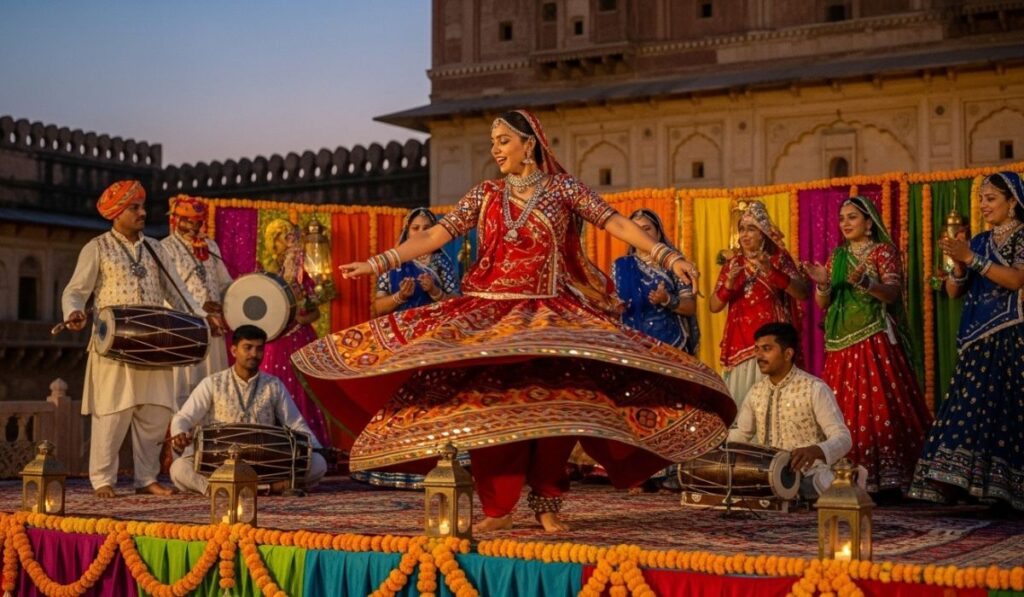 Rajasthani Folk Dance Captions