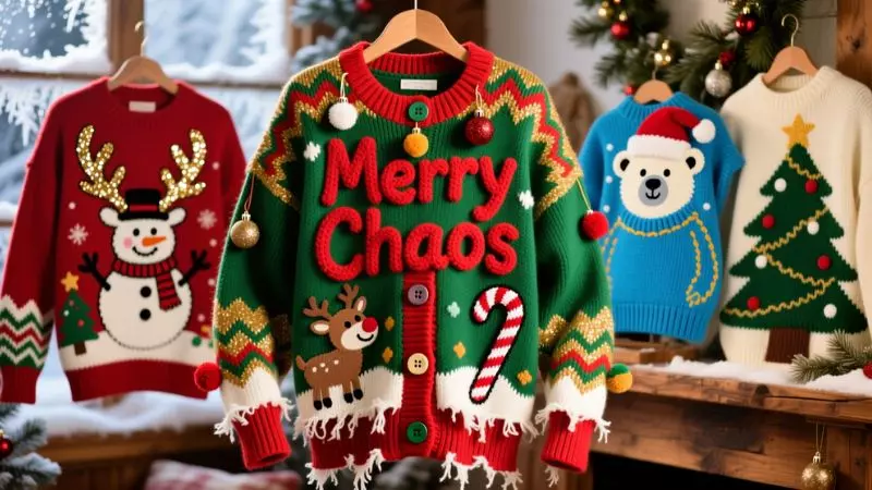 Cardigans Ugly Christmas Sweater Ideas