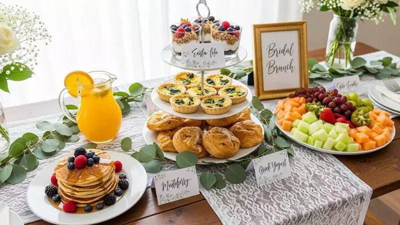 Brunch Menu Ideas for Bridal Shower