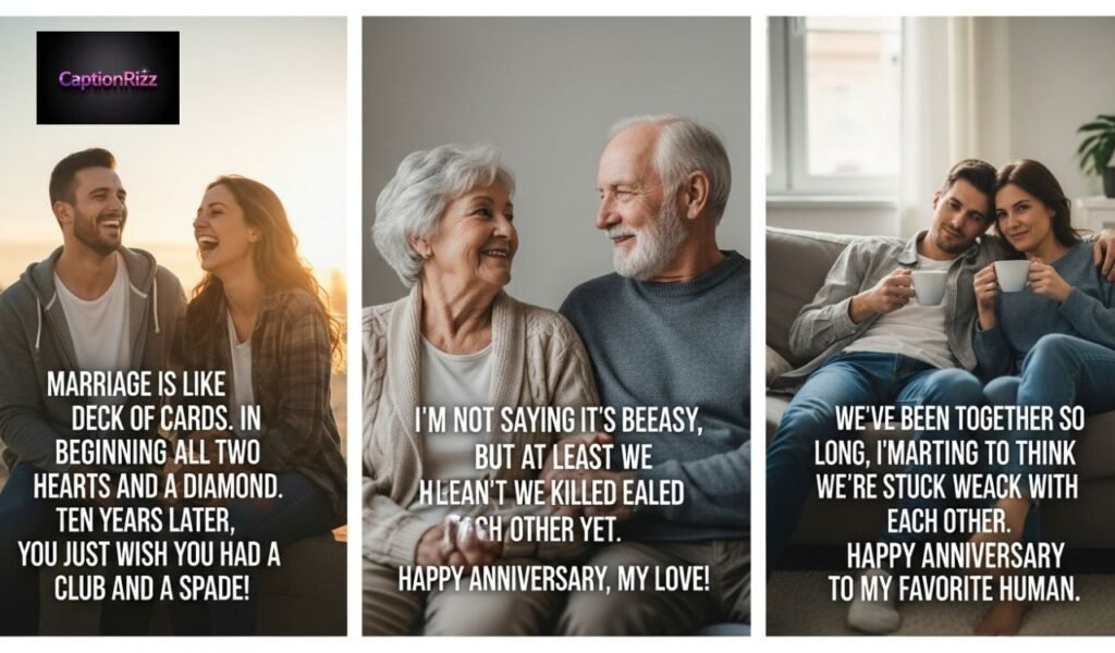 Funny & Witty Anniversary Captions