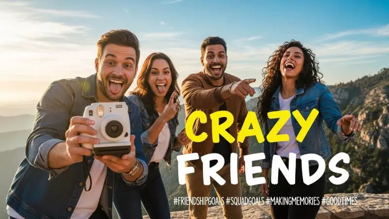 Crazy Friends Captions for Instagram