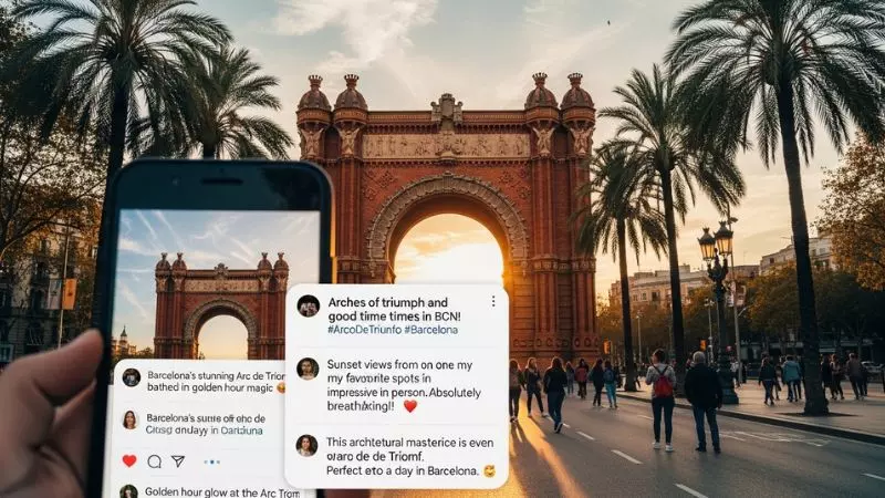 Arc de Triomf Barcelona Instagram Captions