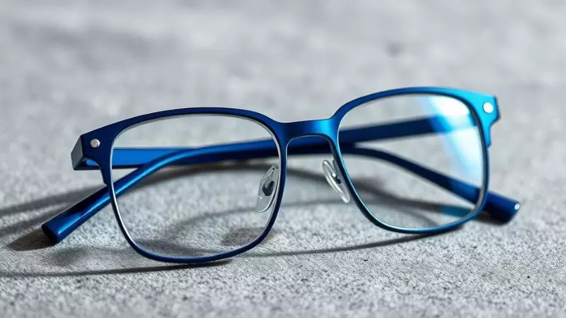 Blue Captions Glasses