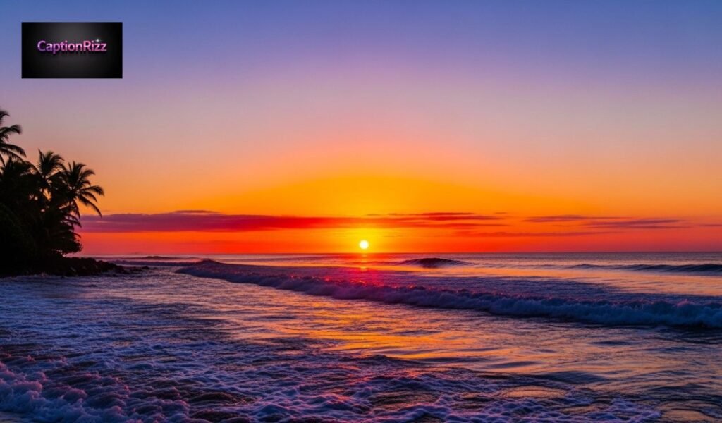 Captions About Sunset