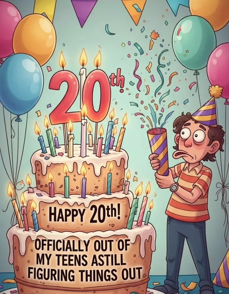 20th Birthday Captions Funny
