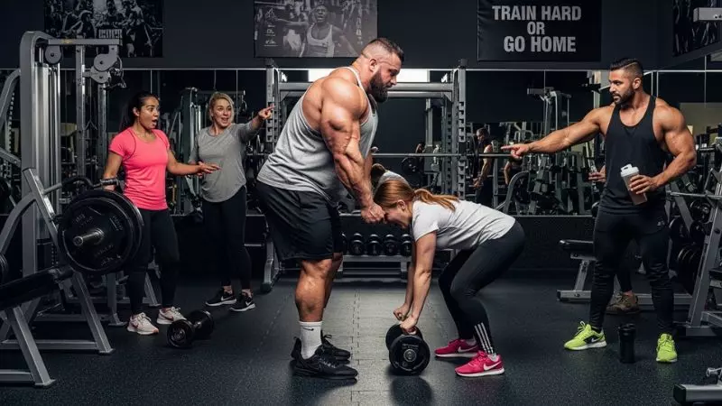 Body Swap Captions Gym