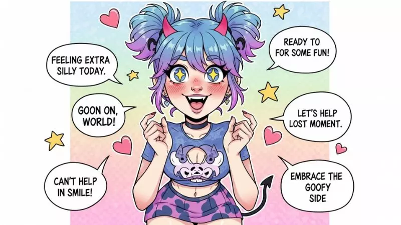 Playful Goonette Captions