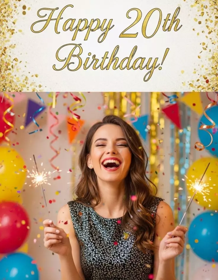 20th Birthday Captions for Girl