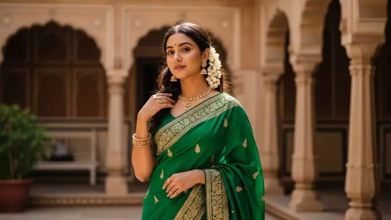 Aesthetic Captions For Saree