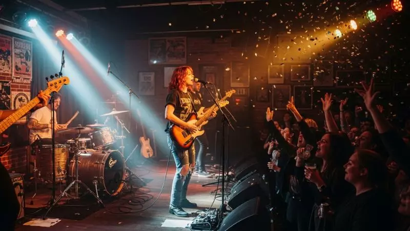 Captions for Music Night