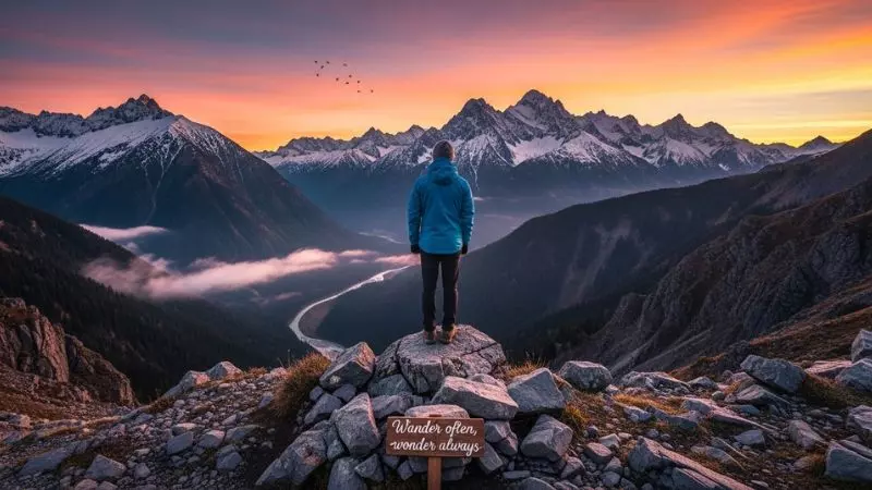 Aesthetic Mountain Captions