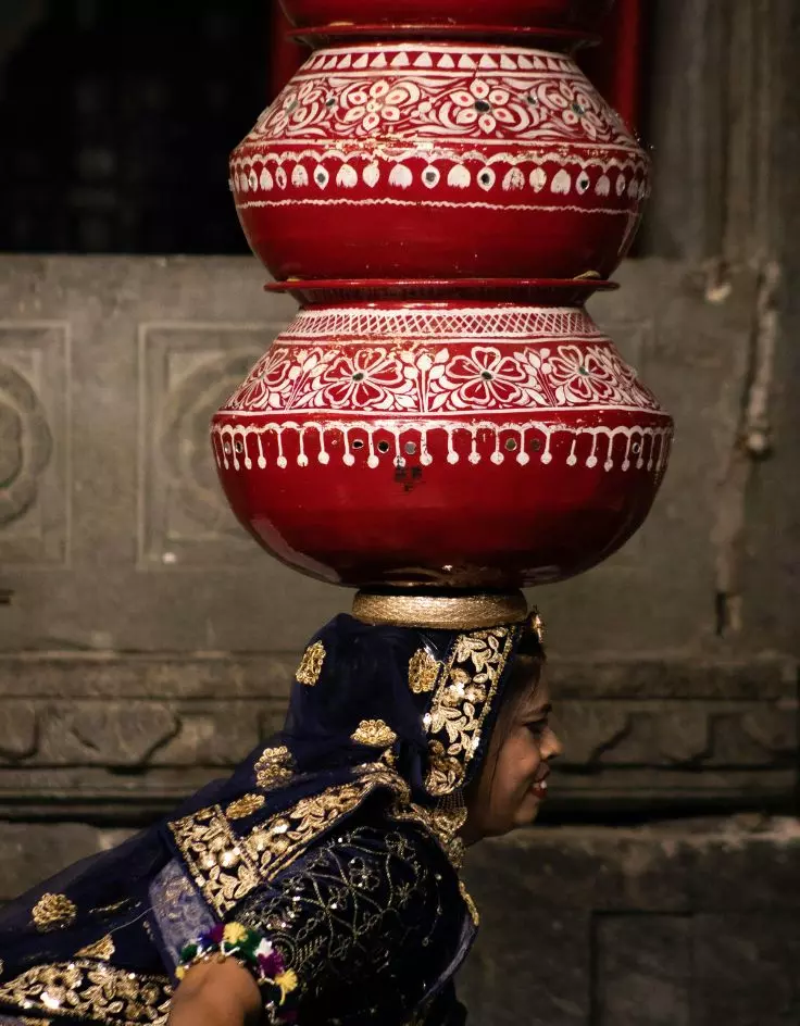 Traditional Rajasthani Poshak Captions