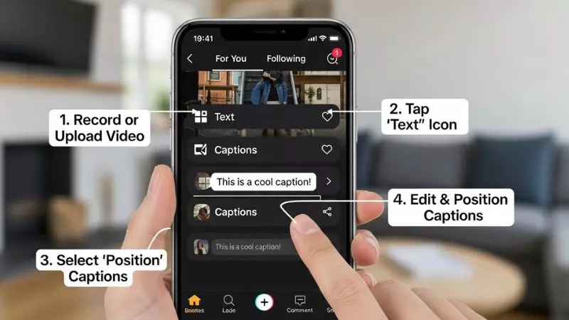 How To Add Captions On Tiktok