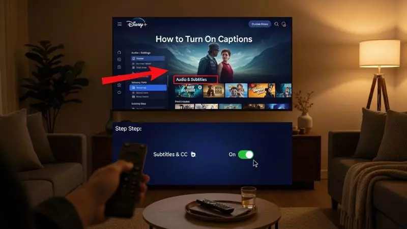 How to Turn On Captions on Disney Plus